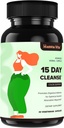 15 Day Gut Cleanse Detox for Women & Men, Advanced Gentle Gut Colon Cleanse Detox with Psyllium Husk, Cascara Sagrada, Senna and Probiotic Natural Laxative, 30 Capsules