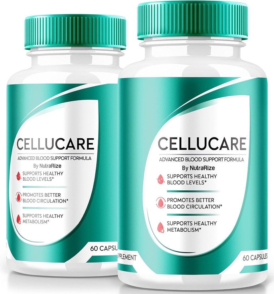 NutraRize (pakke med 2 cellucare kapsler, Den kraftfulde blod sundhed støtte, Maksimal styrke Formel for fastholdelse sunde niveauer, Alle naturlige piller til at forbedre sundheden, tabletter anmeldelser (120 kapsler)
