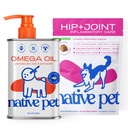 Indfødt Pet Omega Olie til hunde 8 Oz - Fish Oil Supplements & Relief - Anti- Inflammatoriske Chews for Hunde - 60 Chews - Gigt supplement & fælles smerte Relief