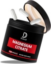 Magnesium Citrate 500 mg kapsler (Citrato de Magnesio) - Pure Magnesium supplement til støtte fordøjelsessystem, muskelmasse & energiproduktion - 150 kapsler til 5- måneders forsyning