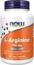 Now Foods Supplements, L- arginin 700 mg, Nitrogen Oxide Precursor *, Aminosyre, 180 Veg kapsler