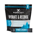 Wilderness Atlete - Hydrate & Recover; Flydende Hydration Pakker Electrolyte Drink Mix - Recover Hurtigere med Bcaas - 30 Single Serving Hydrate Pakker (Blå Hindbær)