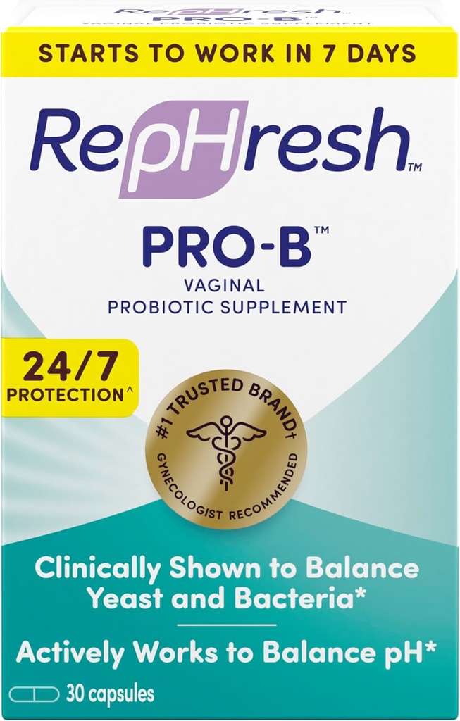 RepHresh Pro- B Probiotisk supplement til kvinder, 30 orale kapsler