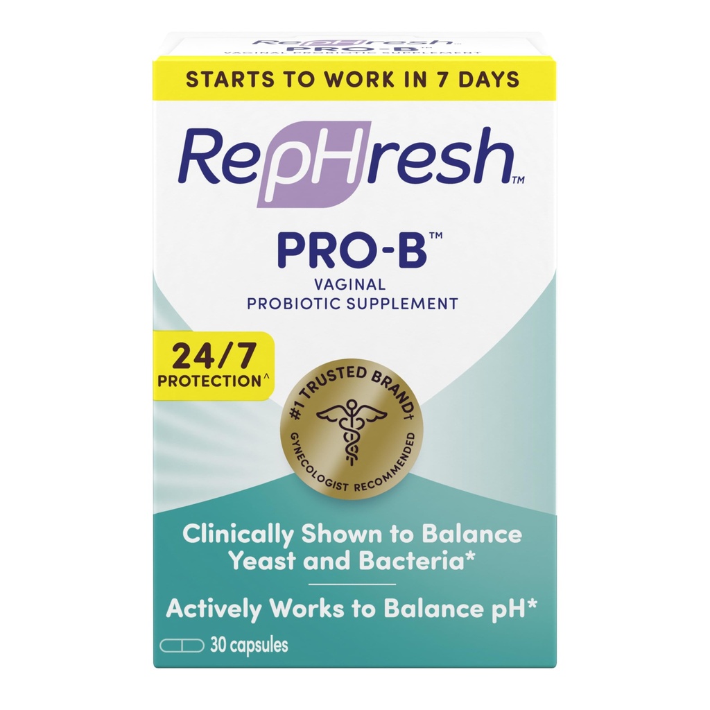 RepHresh Pro- B Probiotisk supplement til kvinder, 30 orale kapsler