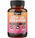 Ceylon kanel kapsler - Kombineret med ingefær rod og gurkemeje supplement - 120 Veganske kapsler