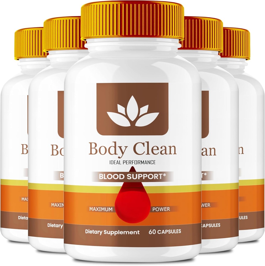 Body Clean Pills, Official BodyClean Supplement kapsler - Maksimal styrke, Body Clean All Natural Formel Pills, BodyCleanse Glyco Optimizer Complex, BodyClean Health Support Anmeldelser (5 Pack)