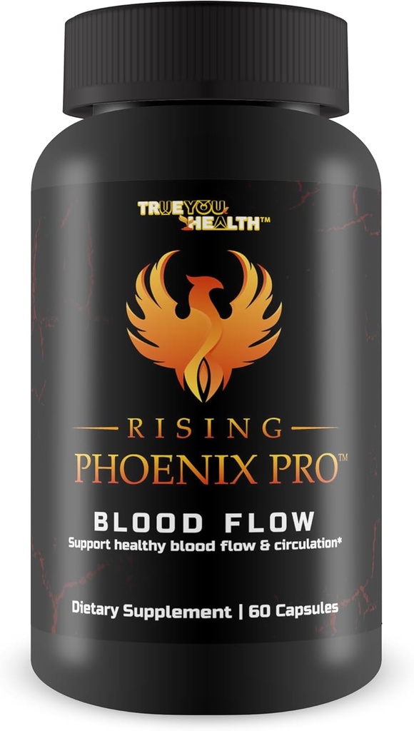 Rising Phoenix Pro Blood Flow - L-Arginine Blood Circulation Supplement - Our Best Circulation Supplement Pro Rising Phoenix Male Pill for Healthy Circulation - Our Best Blood Flow Supplement for Men