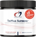 Design for sundhed TriMag Supreme Powder - 300mg Triple Magnesium Drink - Kan støtte hjerte sundhed & energi - Magnesium Orotation, Glycerophosphat + Bisglycinate Chelat (30 Servere / 150g)