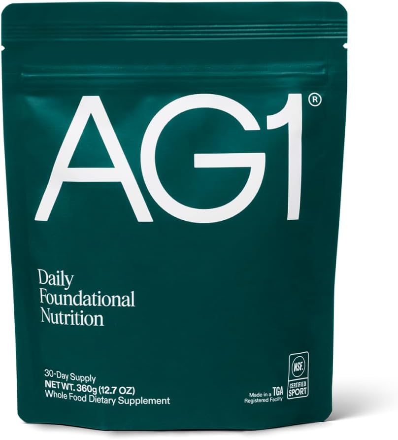 AG1 Green Powder Refill Pouch - 75 Vitaminer, Multivitamin & Probiotika