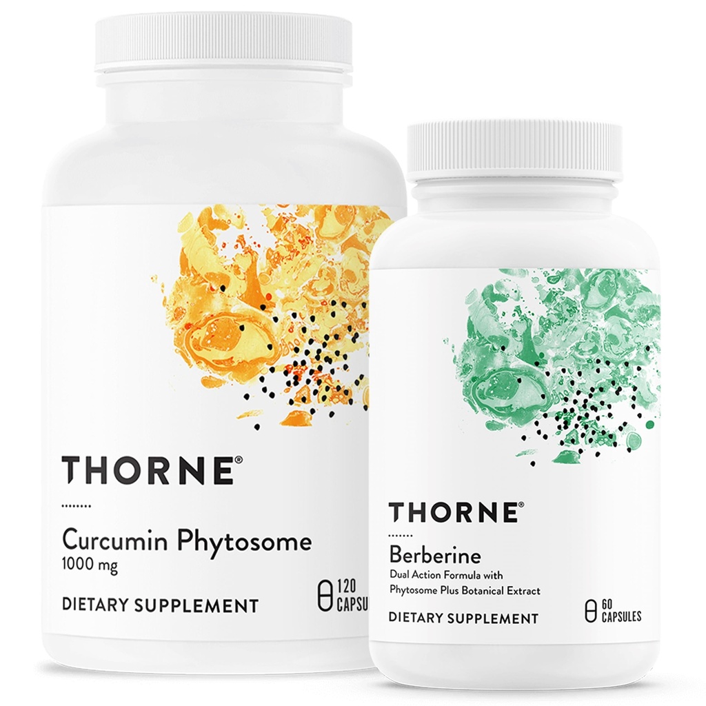 THORNE - Samlet Wellness Bundle - Curcumin Phytosome & Berberine - 30 til 60 Servere