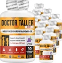 NuBest Doctor Taller Kids - Support Bone Strength med Multivitaminer, Multimineraler, Calcium - Premium Formel for alderen 2 til 9 - Grape Flavor - 12 Pack Medic124; 18 Months Supply