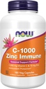 Now Foods Supplements, C- 1000 & Zink immun, Sæsonstøtte formel *, Antioxidant Protection *, 180 Veg kapsler