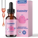 JoySpring Calmify Liquid Magnesium for Kids against 124; Organic Kamille & L- Theanine Supplement- 124; Sugar- Free & Gluten- Free