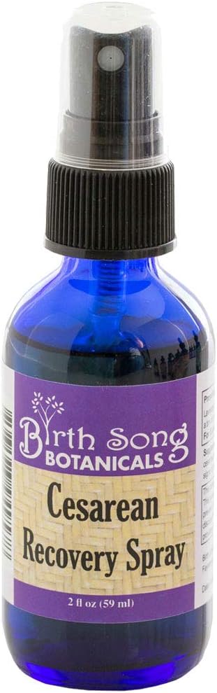 Fødsel Song Botanicals Organic Cesarean Recovery Postpartum Spray, Perineal Spray, Healing for Post Partum Care og Recovery, en afgørende for arbejdskraft, Barnfødsel, og Levering, 2oz Flaske