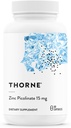 THORNE - Zinkpicolinat 15 mg - stærkt Absorberet Zink supplement - understøtter Wellness, immunsystem, øje, hud, og reproduktiv sundhed * - Gluten- fri, soy- fri, Dairy- fri - 60 kapsler