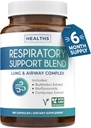 Respiratoriske Lung Health Supplement - Invigorating Lung Support Hjælper støtte Clear Airways Mucus Fjernelse og Sæson- eller år runde Detox - Vegan Herbal Non- GMO Formel (6 Måneders Tilgang)
