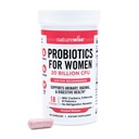 NatureWise Probiotika til kvinder + Organic Prebiotics D- Mannose & Cranberry - Vaginal Probiotika til PH Balance, fordøjelsesfremmende & urinveje - 18 Staints, 20 Millioner CFU - 60 Kapsler [60- Day Supply]