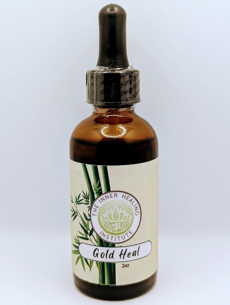 Gold Heal 2oz Tincture - Oral Drops Supplement, Et naturligt antibiotikum for alle typer af infektioner, Hjælper Speed up Healing Process, Indeholder B12.