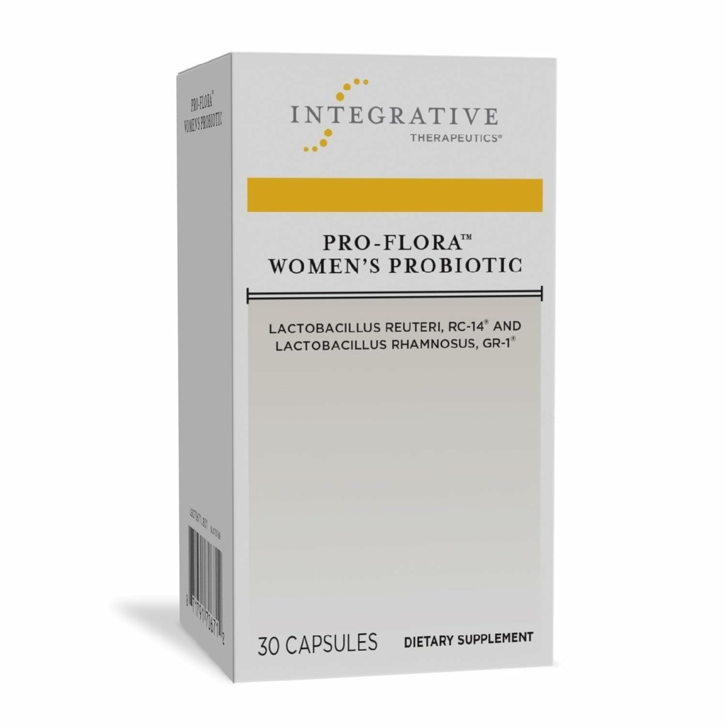 Integrativ terapi Pro- Flora Kvinder Probiotika - Vaginal Health Probiotika - Understøtter Urogenital sundhed hos kvinder * - Gluten- Gratis - 30 kapsler (30 kapsler)