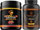 Gorilla Mind Pre Workout (Strawberry Kiwi) + Premium Whey Protein (Chokolade) - Omfattende stak til fueling maksimale resultater