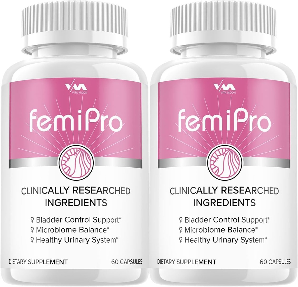 (2 Pack) Femi Pro Probiotika - FemiPro Advanced Formel Bstige Control Support, Microbiome Balance, Sund Urinsystem, 120 Kapsler