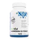 PlantVital Magnesium Glycinat 200mg 120 Kapsler - Høj Absorption, Non- GMO, Vegan, Gluten- Free - Understøtter normal søvn, muskel & nerve funktion, Normal Heart & Bone Health, Hjælp føler rolig & slap