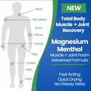 Menthol Relief Muscle og fælles skum - Magnesium Spray Menthol Formel - Fælles og Muscle Relief - Relax Tight Muscles - Ease Muscle Cramp Fast - All Natural - Relief for Legs, Neck, Tilbage.