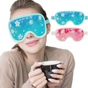 ZNÖCUETÖD Ice Mask Gel Cooling 2 Pakker Genanvendelige Cold Compress Eye Ice Pack til mørke cirkler og Puffiness, Migræne, Stress Relief