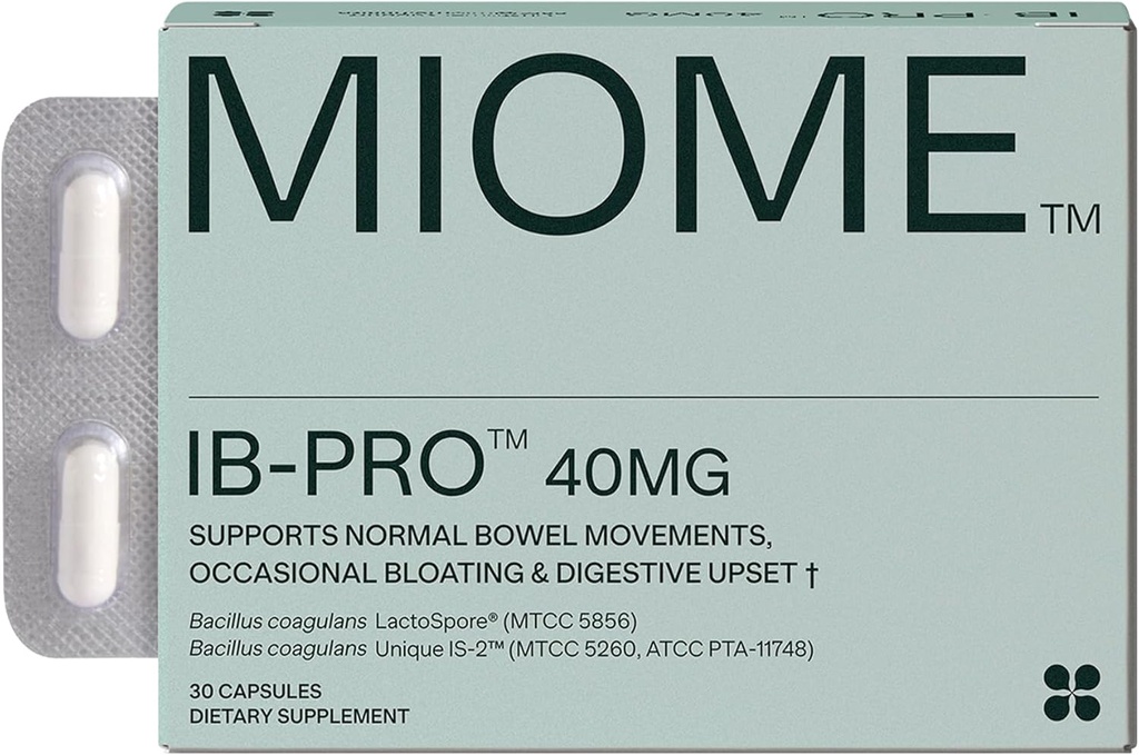IB- PRO Bacillus Coagulans Probiotic - 2-1 Lactospore & Unique is-2 til lejlighedsvis obstipation, bloating & fordøjelsesforstyrrelse - 3. parts verificeret - 30 kapsler