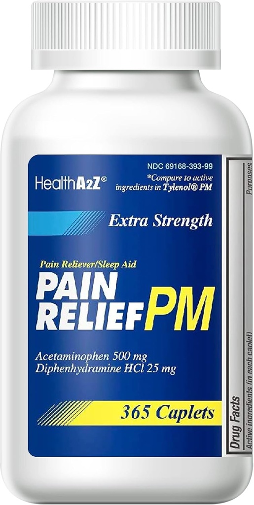 HealthA2Z ® Extra Strength Pain Relief PM124; Acetaminophen 500mg
