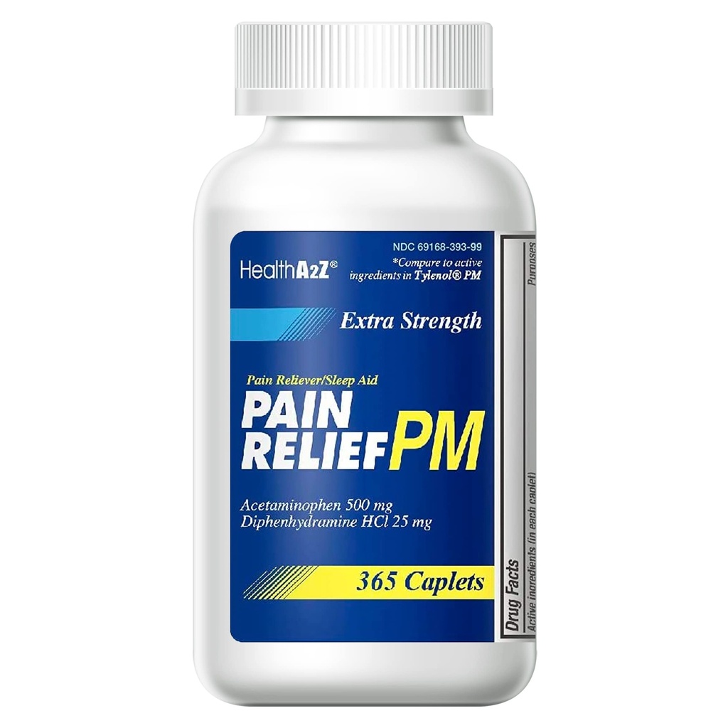 HealthA2Z ® Extra Strength Pain Relief PM124; Acetaminophen 500mg