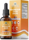 Flydende Magnesiumoxid 400mg dråber - Flydende Magnesiumoxid tillæg for ben, muskel, og hjerte sundhed, Sublingual Magnesiumoxid, høj potens, Easy- to- Absorb, 60ml