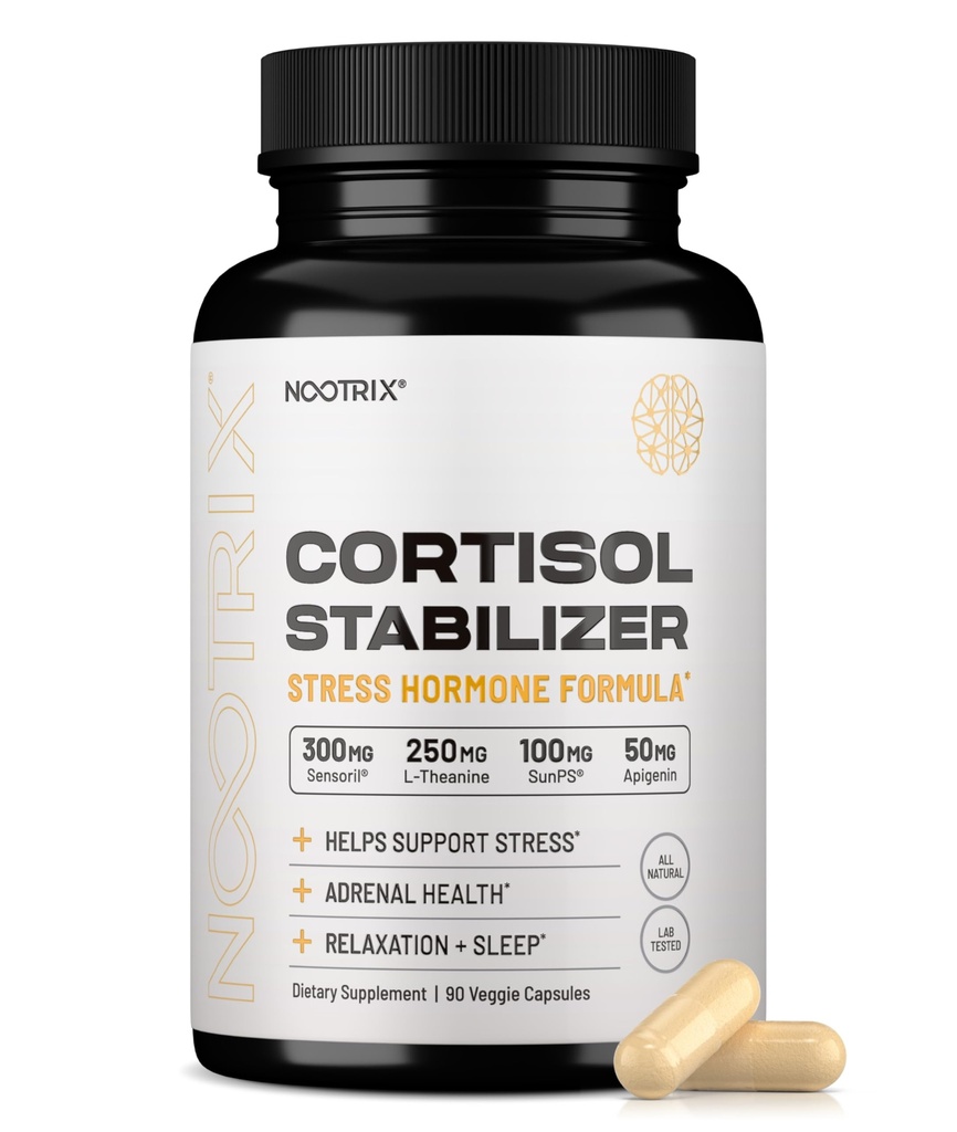 Nootrix Cortisol Manager & Stabilizer Support 124; Understøtter dyb søvn, afslapning, binyrebarksygdomme & Stress