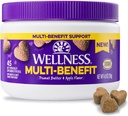 Wellness Peanut Butter & Apple Flavored Soft Chews Multi- Benefit Kosttilskud til hunde, 45 Greve
