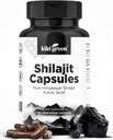 KIKI Green Shilajit Capsules - Himalayan Supplement, 40% Fulvic Acid and Trace Minerals - 500 mg per servering for styrke, energi, immunitet - 120 Vegansk greve