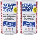 Yerba Prima Psyllium Husk, 12 Ounce (Pack of 2) - Colon Cleanser Fiber Supplement - Naturlig støtte til Gut Health - Ikke GMO, Gluten Free, Vegan