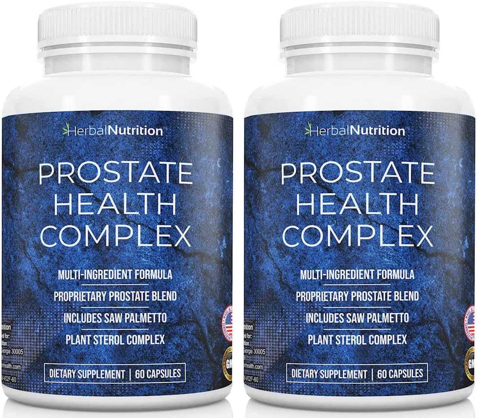 Prostata sundhed supplement til mænd En kompleks med Saw Palmetto Multi- Ingredient Formel, 30 Synergistiske Vitamin & Urter til støtte Prostata og Urinary Tract Sundhed, To Flaske Pack 40 Day Supply!