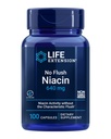 Life Extension No Flush Niacin, B3 for Heart Health, Cholesterol & Energy Support, Non-GMO, Gluten- Free, 100 Kapsler
