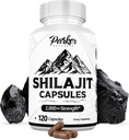 Parker Naturals Pure Himalayan Shilajit Capsules, 2000 mg Strength Shilajit Resin og Fulvic Acid Supplement, Vegan og Gluten- Free Capsules, 120 Count