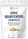 Micro Ingredienser Zink Quercetin med C-vitamin, 240 Kapsler; 124; Zink Kosttilskud til mænd og kvinder