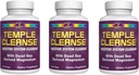 7 Lights Temple Cleanse 124; 3- Pack Special, Magnesium, Oxygen- baseret Colon Cleanse Detox, Relieves Occasional Obstipation med ingen gas eller bloating, Body Detox og Cleanse for kvinder og mænd