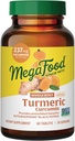 MegaFood hele kroppen Minis gurkemeje supplement - gurkemeje tillæg med sort peber - 237 mg curcuminoider Per Servering - Antioxidant & immunforsvar - Vegan - 60 Mini tabletter, 30 Servere