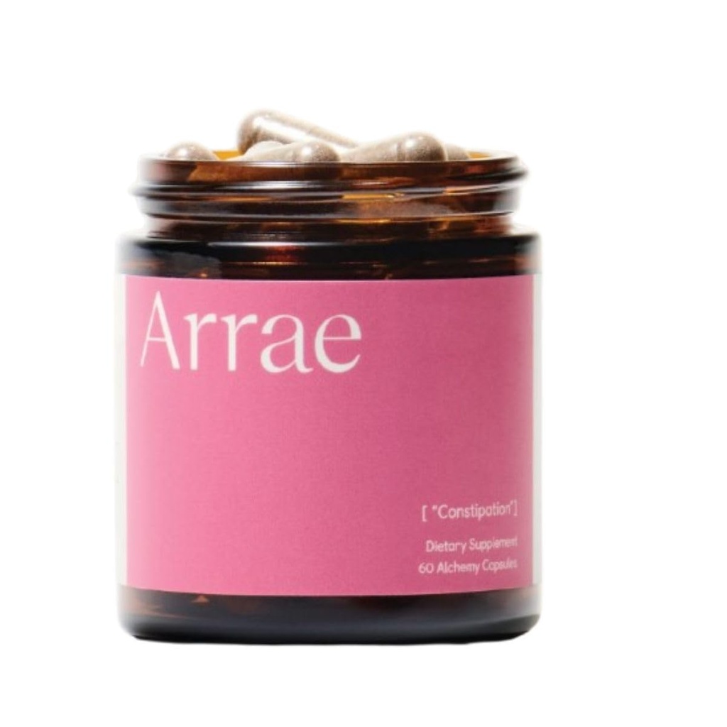 Arrae Forstoppelse Relief: Natural Colon Cleanse, Fastvirkende kapsler til regelmæssige tarmbevægelser & Gut Sundhed, fordøjelsesbesvær, Bloating Relief for kvinder & mænd, Gut Cleanse (60 Greve)