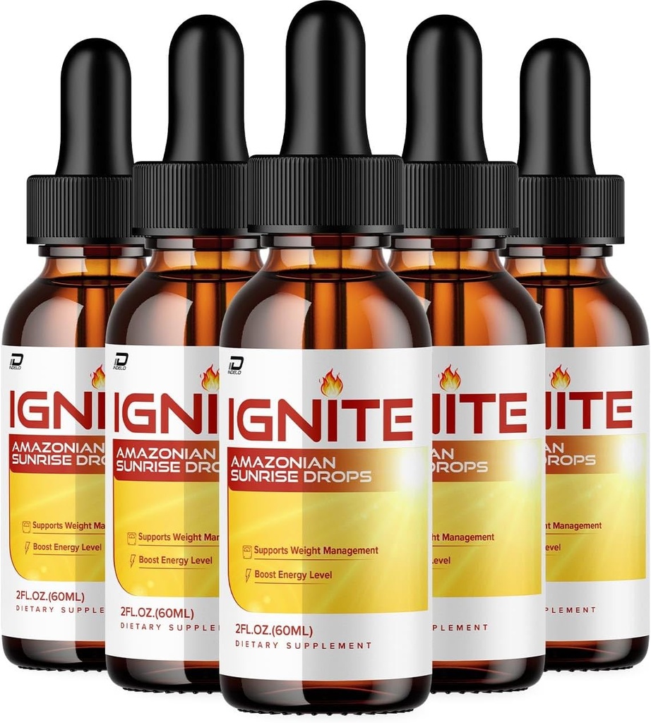 Tænding Amazonan Sunrise Drops - Tænding Sunrise Drops Liquid Supplement, Tænding Drops Advanced Daily Health Support Supplement, Tænding Drops Anmeldelser (5 Pack - 5 Måned Supply)