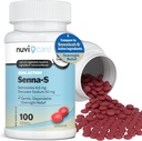 Senna Plus Laxative Afføringsmiddel - Docusat Natrium (50 mg) Afføringsmiddel med Stimulant Laxative Sennosider (8, 6 mg) - Sammenlign med Senokot- S for lejlighedsvis Forstoppelse Relief * (100 tabletter)