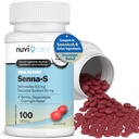 Senna Plus Laxative Afføringsmiddel - Docusat Natrium (50 mg) Afføringsmiddel med Stimulant Laxative Sennosider (8, 6 mg) - Sammenlign med Senokot- S for lejlighedsvis Forstoppelse Relief * (100 tabletter)