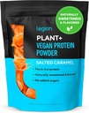 LEGION Plant + Vegansk Protein Powder, Rice and Pea, Plantebaseret Protein Blend. Gluten fri, GMO fri, naturligt sødet og aromatiseret, 20 Servere, 2 Lbs (Saltet Caramel)