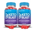 (2 Pack) Apple Cider Vinegas Gummies 1000MG Keto Blast Keto ACV Gummies Avanceret formel Formuleret med Pomegranat Beet Juice Powder B12 Vegan Non GMO 120 Gummys