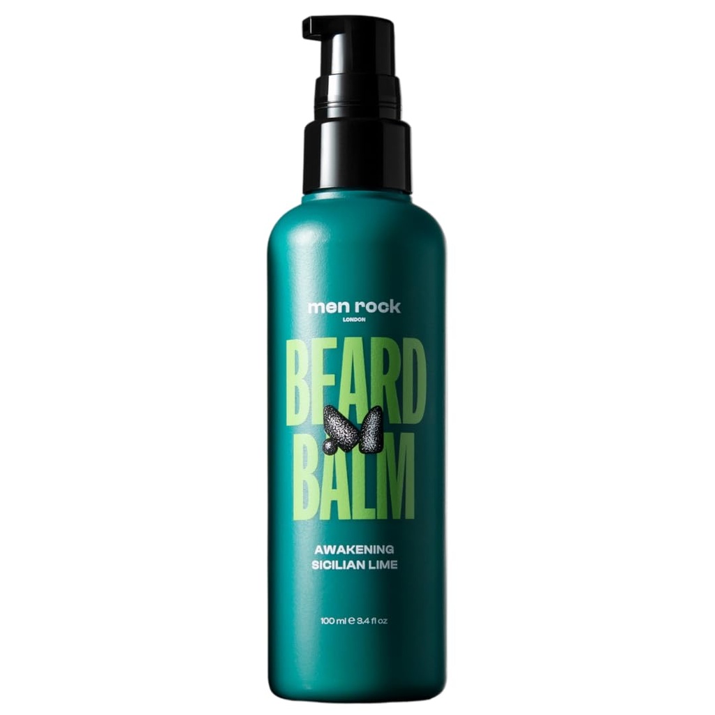 Mænd Rock Awakening Beard Balm - siciliansk Lime - Leave In Beard Conditioner for mænd - Herre Skincare Produkter - Conditioning and Softening Balm - 3.4 oz