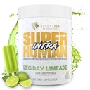 LEONA LION Superhuman Intra Workout Pulver til mænd og kvinder, Aminosyrer drikke, Muskel Inddrivelse Supplement, BCAA pulver, Elektrolyter & Hydration Mix (42 Servering, Lime Flavor)